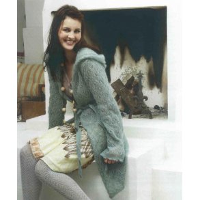 Lang Mohairtrje med htte