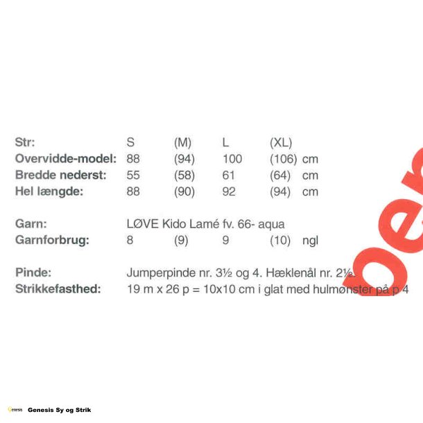 Lang Mohairtrje med htte