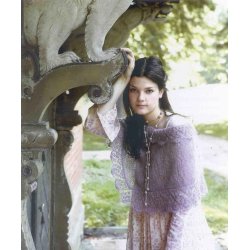 Cape med blondekanter