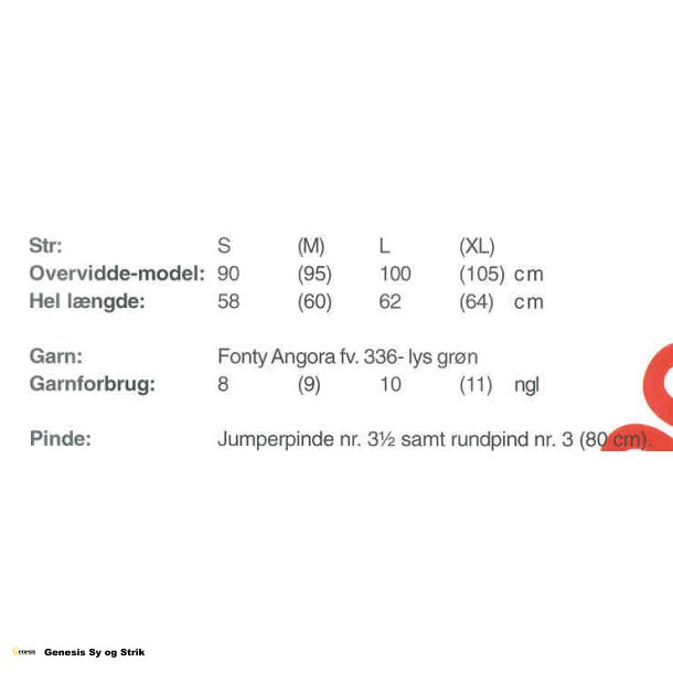 Angoratrje med hulmnster