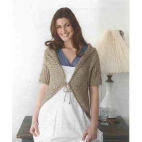 Bolero med hulmnstrede kanter