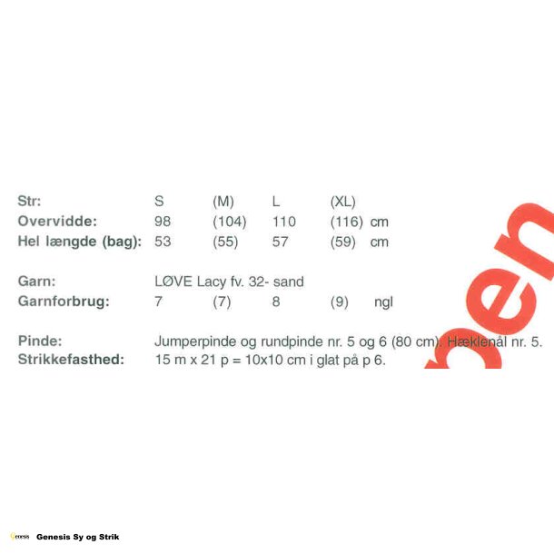 Bolero med hulmnstrede kanter