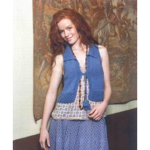 Ttsiddende vest med brombrmnster