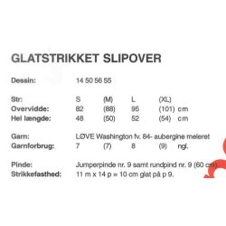 Glatstrikket slipover