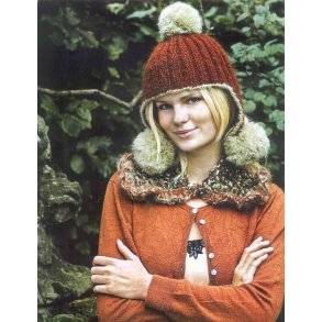 krave og hue med pomponer