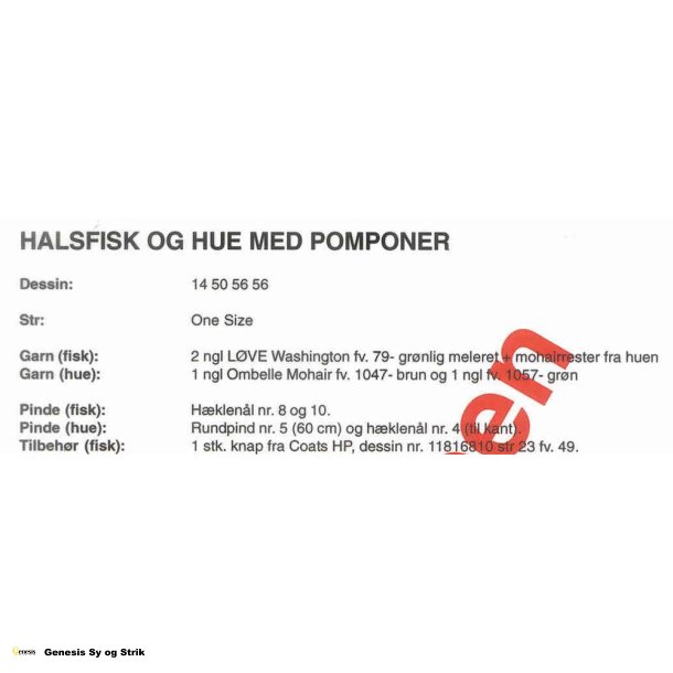 krave og hue med pomponer