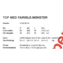 Top med fairisle - mnster