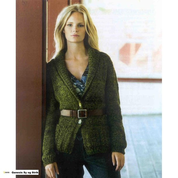 Trje med sjalskrave og lommer