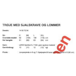 Trje med sjalskrave og lommer