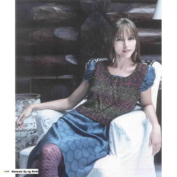 Kort slipover med snoning