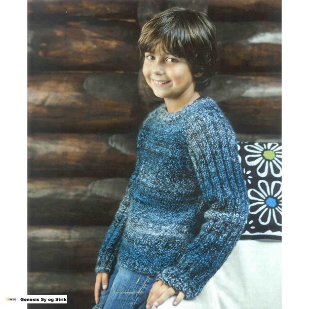 Brnesweater med raglan