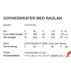 Brnesweater med raglan