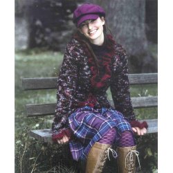 Sweater med mohairflse