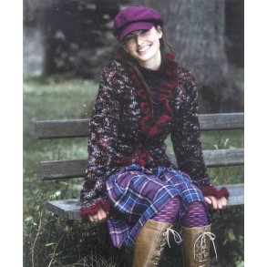 Sweater med mohairflse