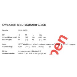 Sweater med mohairflse