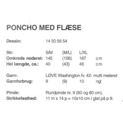 Poncho med flse
