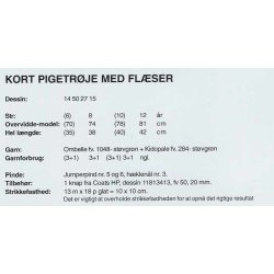 Kort pigetrje med flser