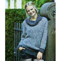 Sweater med rullekrave