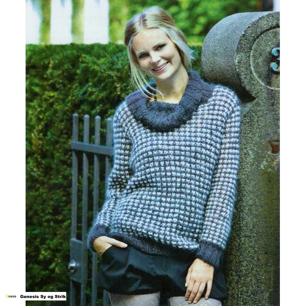 Sweater med rullekrave