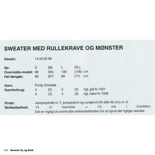 Sweater med rullekrave