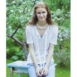 Bluse med brombrmnster