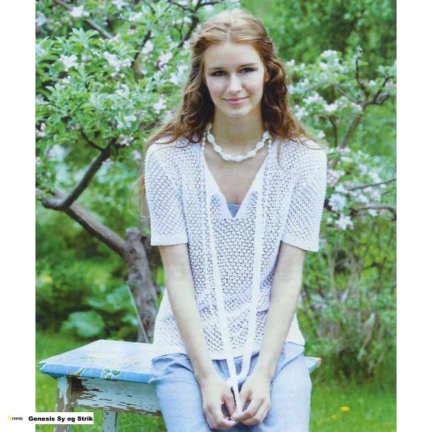 Bluse med brombrmnster