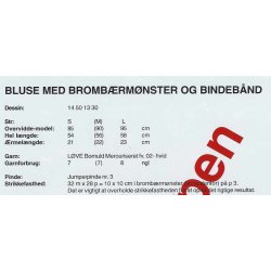 Bluse med brombrmnster