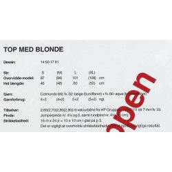Top med blonde