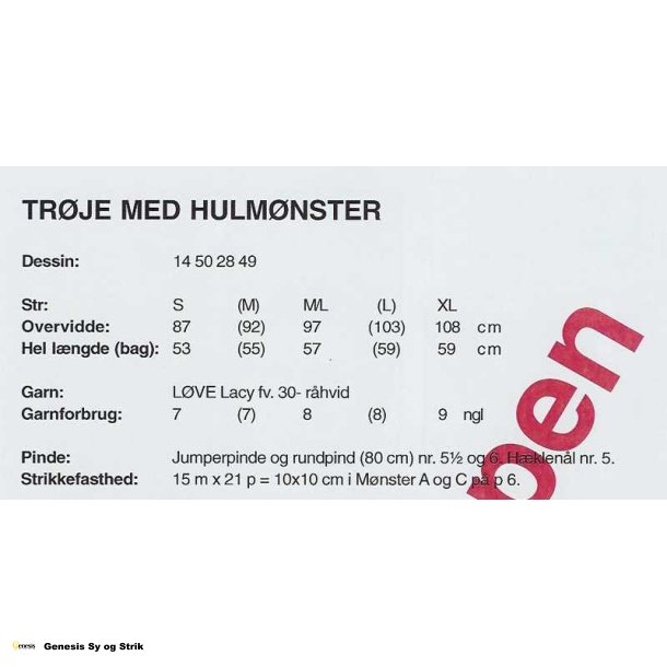 Trje med hulmnster
