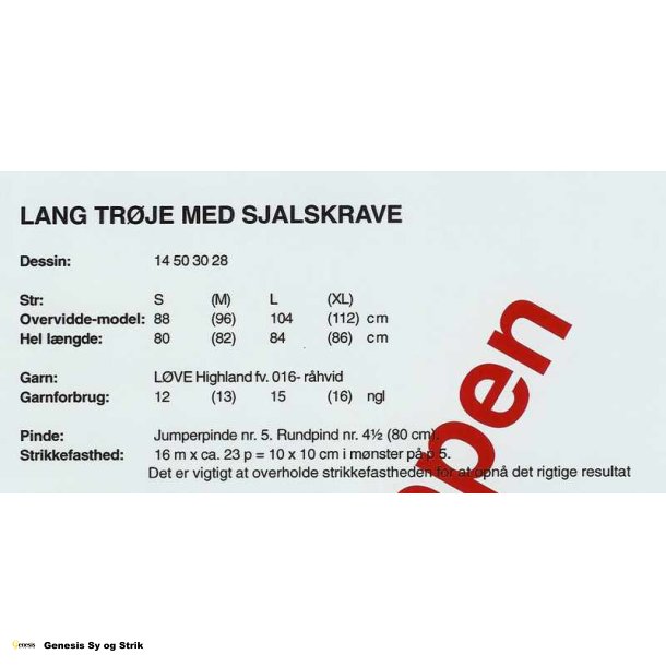 Lang trje med sjalskrave