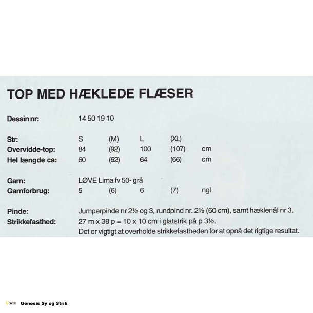 Top med hklede flser