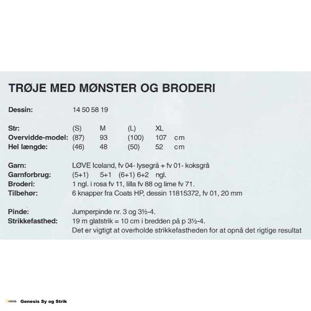Trje med mnster og broderi