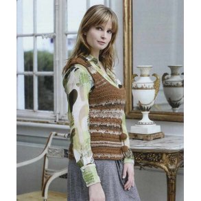 Hklet top med pomponer