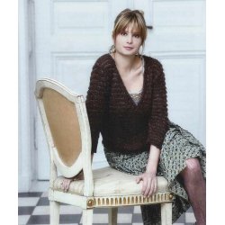 Sl-om-bluse med 3/4-rmer