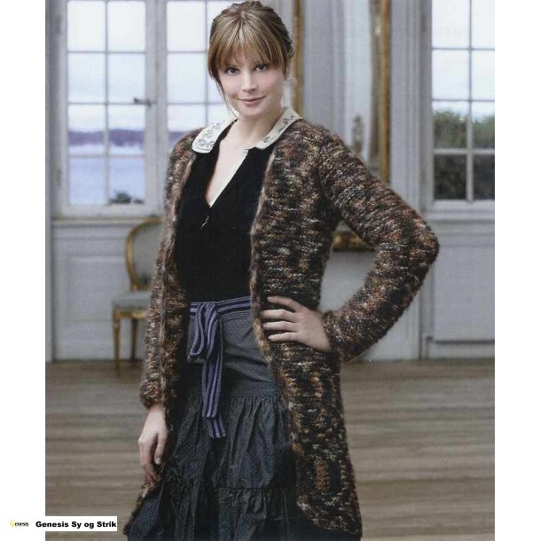 Retstrikket mohairjakke