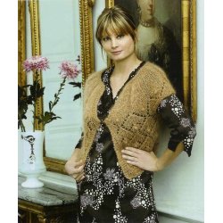 Vest med rundt brestykke