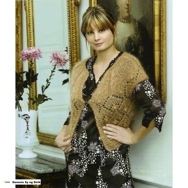 Vest med rundt brestykke