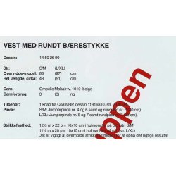 Vest med rundt brestykke