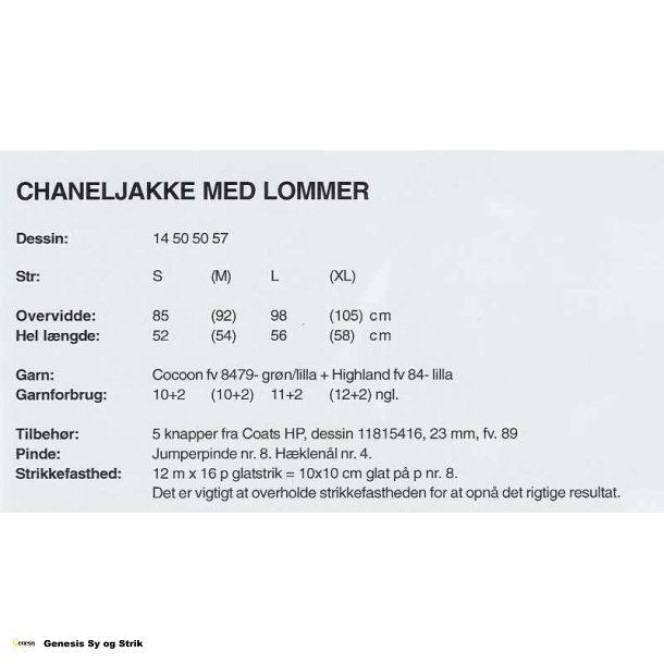 Chaneljakke med lommer