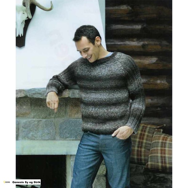 Herresweater med raglan