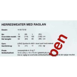 Herresweater med raglan