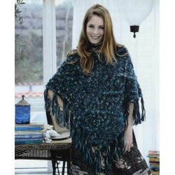 Poncho med aranmnster