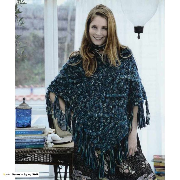 Poncho med aranmnster