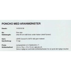Poncho med aranmnster