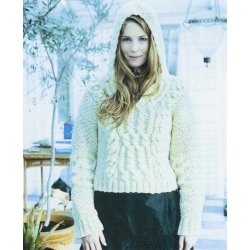 Aransweater med htte