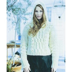 Aransweater med htte