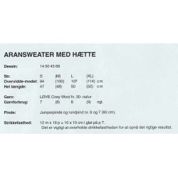 Aransweater med htte