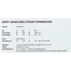 Kort jakke med struktur