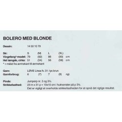 Bolero med blonde