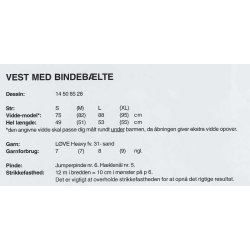 Vest med bindeblte